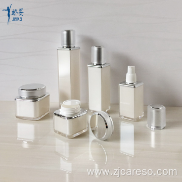 Acrylic Square Bottles and Jars with UV Lid